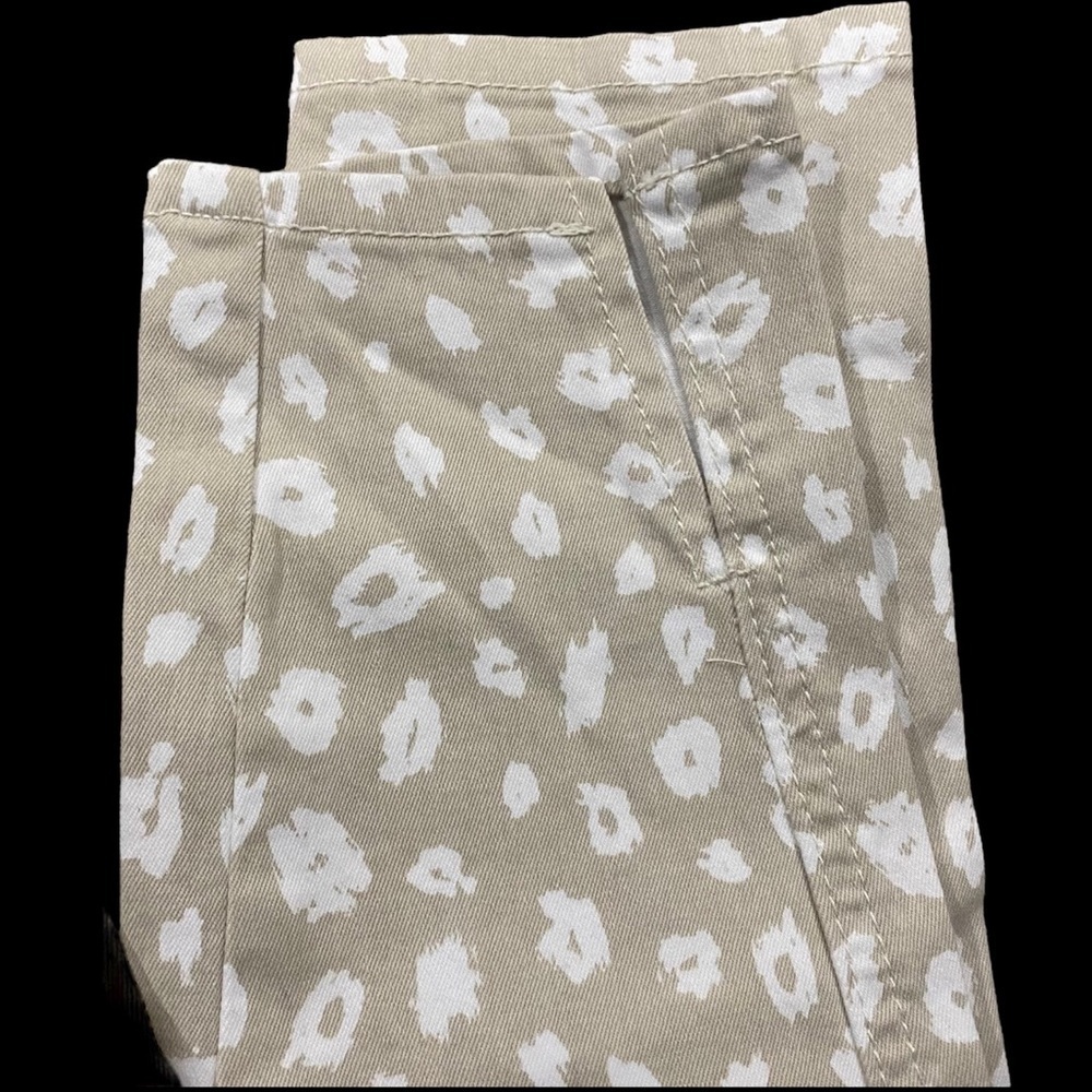 Women’s Spandex Frye Leopard Print Jeans - Mud Pie Tan Size S - Picture 2 of 9